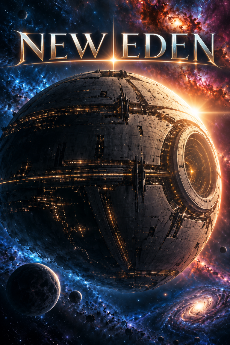 New Eden, a vast megastructure illuminated among the stars
